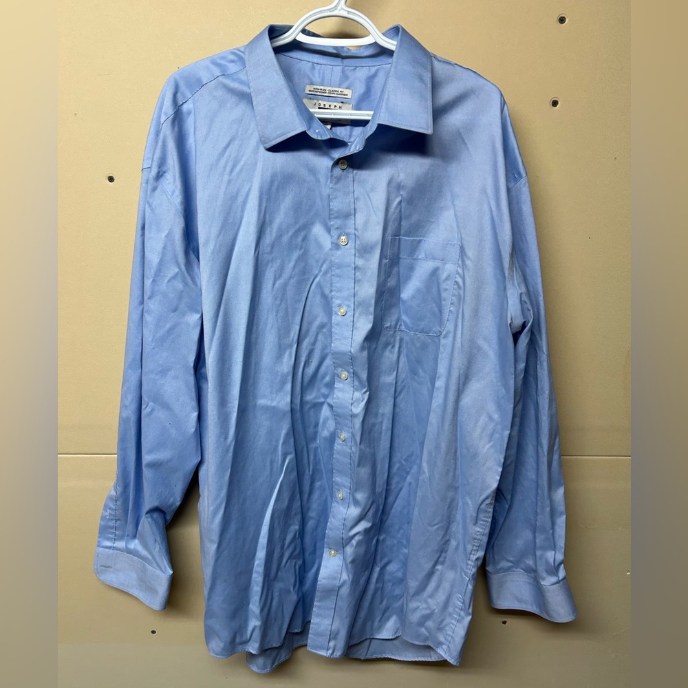 2/$30⚡️-SHIRT | Men’s Joseph Abboud classic fit dress shirt neck size 18.5 36/37